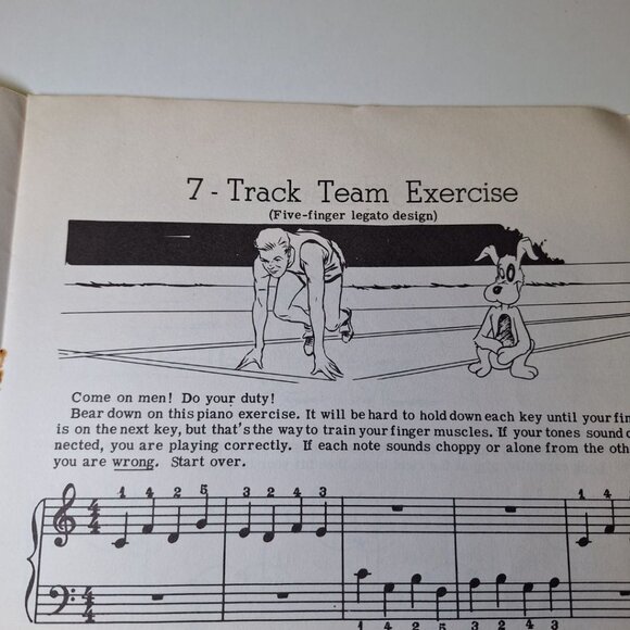 Technic Tricks Piano Book One Schaum Music Vintage Education Teach 1949 - Picture 8 of 11